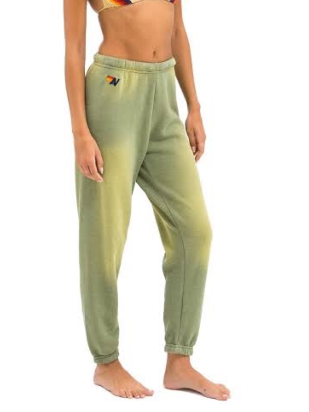 Aviator Nation 5 STRIPE SWEATPANTS - FADED ARMY